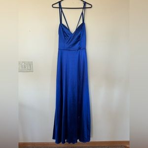Blue prom dress
